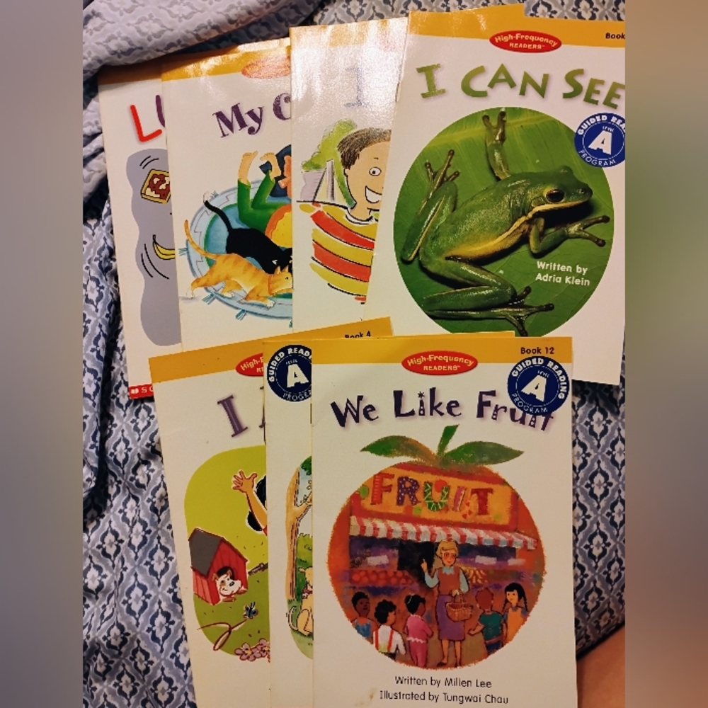 7 Scholastic High-Frequency Guided Reading Book